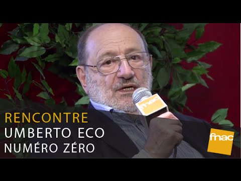 Rencontre avec Umberto Eco pour son nouveau roman, Numéro Zéro