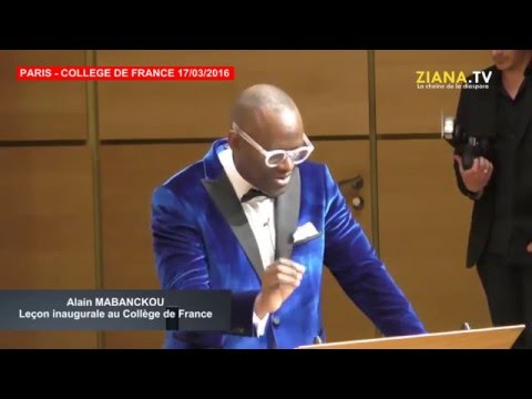 Alain Mabanckou: extrait de la lecçon inaugurale au Collège de France
