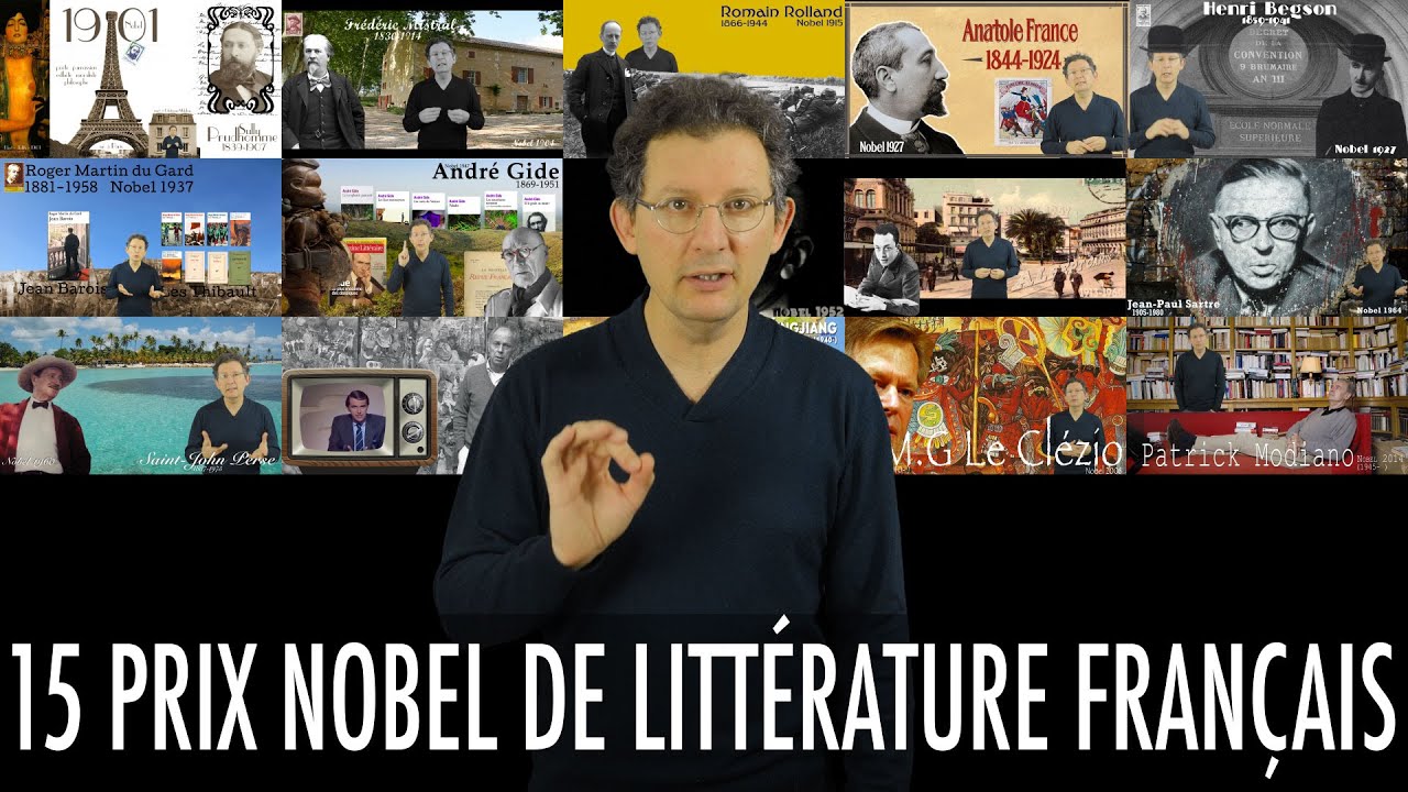 15 Nobel de Littérature français