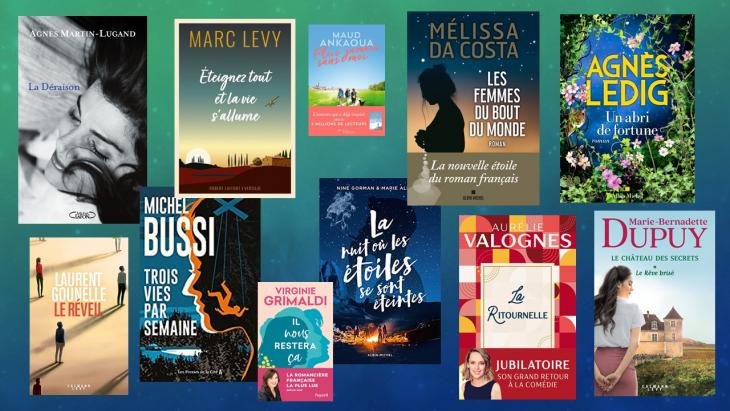 Guillaume Musso, Marc Lévy, Michel Bussi, Aurélie Valognes les derniers  livres de vos auteurs préférés