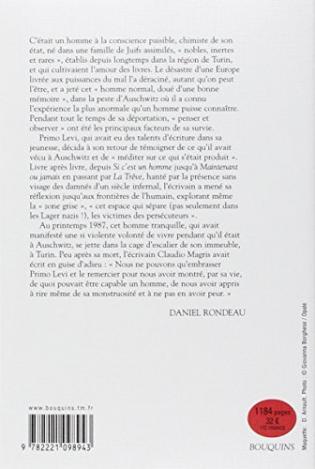 Primo Levi Oeuvres Bouquins Viabooks