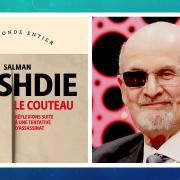 Portrait de Salman Rushdie qui a perdu un œil après l'attaque- Wikipedia